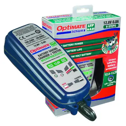 OPTIMATE LITHIUM 4S 0.8A Unique LiFeP04 battery protection!
