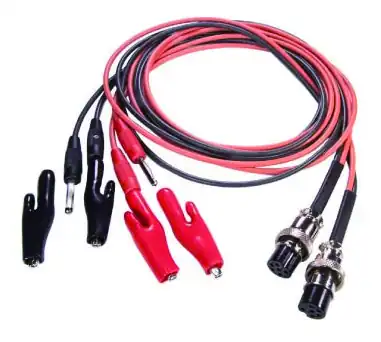 Red and black heat resistant silicon test lead set